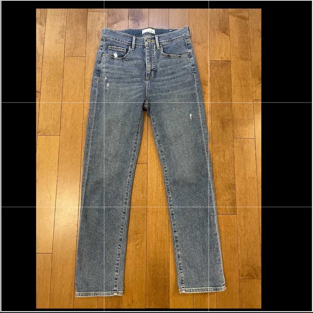 LOFT high waist straight jeans